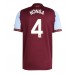 Aston Villa Ezri Konsa #4 Hemma matchtröja 2025-26 Kortärmad Billigt